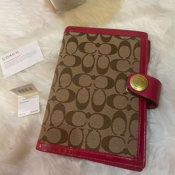 Vintage Coach planner cover